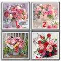 Miniatyrbillede 2 af 9: 5D Diamond Painting Blommor Model 1