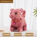 Interactive Walking Kitty Plyslegetøj - Mjauende, logrende hale, nikkende hoved - Perfekt gave til børn Bell cat Red