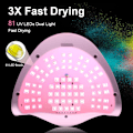 Pikkukuva 5 / 7: LED UV-lamppu kynsille, lampun helmet, ammattimainen kynsien kuivausrumpu geelikynsille, nopeasti kuivuva kynsilamppu 36st LEDs 72W