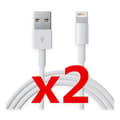 2st 2 Meter  Lightning sladd Till iPhone X/8/8+/7/7+/6S/6/5SE/5