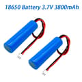Miniatyrbillede 2 af 7: 3,7V 18650 3800mah lithiumbatteri til lommelygte Bluetooth højttaler Hårklipper Led lys legetøjsbil + PCB beskyttelsestavle 3pcs Nominal Voltage