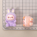 Miniatyrbillede 8 af 11: Labubu Macaron Plukket Mini Dukke Blind Æske Candy Farve Håndlavet Model Desktop Udsøgt Ornament Mystisk æske Perifere gaver Random 1 pcs