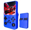 BOYHOM R36S Retro håndholdt videospilkonsol Linux System 3,5 tommer IPS-skærm R35s Pro bærbar Dark Blue 64G