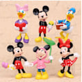 Miniatyrbild 1 av 7: 6-Pack Disney mini Dockor Mickey Mouse Donald Duck julklappar