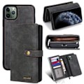 Miniatyrbillede 1 af 11: iPhone 11 Pro Max- Wallet Case / Magnet Cover 2 Color Black Till iPhone 11 Pro Max Svart