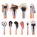 Pikkukuva 4 / 7: 15 pcs Professional makeup brushes with practical bag (Pink)