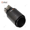 Miniatyrbillede 5 af 11: EPLUS Bil Matte Kulfiber Lyddæmper Tip Udstødningssystem Rør Lyddæmpere Dyse Universal Lige Rustfrit Stål Sort Til Akrapovic 77mm-114mm