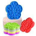 Miniatyrbillede 7 af 7: Popit Fidget Pop It Flower 4 farver Red Röd