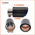 Miniatyrbillede 10 af 11: EPLUS Bil Matte Kulfiber Lyddæmper Tip Udstødningssystem Rør Lyddæmpere Dyse Universal Lige Rustfrit Stål Sort Til Akrapovic 67mm-101mm