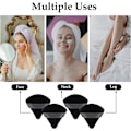 Miniatyrbillede 6 af 7: 3-pak Black Triangular Powder Puff Vaskbare makeup-svampe
