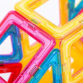 Pikkukuva 4 / 6: Magnetic plates tiles Tile Build with 40 pcs Magnets multicolour