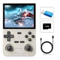 KINHANK Open Source K36 Retro Handheld Video Game Console 16000 Spel för PS1/PSP/DC/N64/SS 500nit 3 Warm Gray