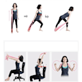 Miniatyrbillede 8 af 11: Exercise Bands - Rubber bands for stretching and versatility Gold