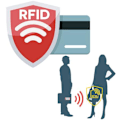 Miniatyrbillede 6 af 6: PopUp Smart card holder pushes forward 8 Cards RFID-NFC Safe! Brown