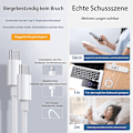 Miniatyrbillede 6 af 7: 2M 60W 3A Hurtigopladningskabel USB-C til USB-C Type C PD - Hvid