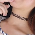 Miniatyrbillede 2 af 5: 12pcs sort fiskesnor Choker Choker tatovering halskæde Pearl