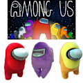 Miniatyrbillede 1 af 5: Among Us Plush Toy Fylldocka Plushie  10 Cm Purple Lilla 