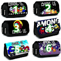 Pikkukuva 2 / 9: Among Us Pennfodral Pencil Case Stationery Bag Large Capacity Modell 4