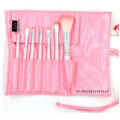 Pikkukuva 3 / 3: Make-up brushes 7 pieces with case - Pink
