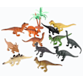 Miniatyrbillede 1 af 3: 12 pcs Dinosaur model plastic toy handmade figures
