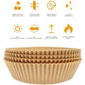 Miniatyrbild 3 av 8: 100 Pack 16cm Air Fryer Papper Engångspapper Pergament Formar