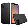 Miniatyrbild 7 av 10: iPhone 11 Stöttåligt Skal med Kortfack 5st Färg-Plånbok Silver Till iPhone 11 Silver