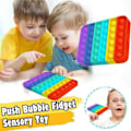 Pikkukuva 6 / 7: Popit Fidget Pop It Regnbåge Rund, Fyrkant - CE Godkänd Rund