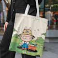 Miniatyrbillede 10 af 11: Lisa Same Labubu Lærredstaske Kvinde Sød tegneserie Shopping Håndtaske Casual Student Skuldertaske The Monsters Crossbody Tasker 7 bubu
