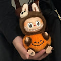 Miniatyrbillede 4 af 11: Labubu Græskar Monster Halloween Karneval Sød tegnefilm Vinyldukke Skrivebordsdekoration Legetøj Gavefigurer Dekorativ fødselsdagsgave Pumpkin-labubu
