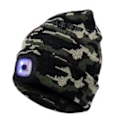 Miniatyrbillede 4 af 8: Hat med LED lampe 5 Farver - Julegaver Red Camouflage Mörblå+Svart 