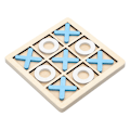 Pikkukuva 7 / 7: Massiivipuinen Tic Tac Toe -lautapeli – täydellinen perhe- ja takapihaviihteeseen Blue