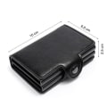 Pikkukuva 9 / 11: Card case Anti-theft with signal blocking RFID- Leather 5 Colors Black Svart PU Läder 12 kort