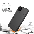 Miniatyrbillede 6 af 9: iPhone 11 Shockproof Cover with Card Compartment 5 Color Wallet Black Till iPhone 11 Svart