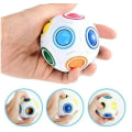 Miniatyrbild 1 av 5: Fidget Ball Magic Rainbow Puzzle Rubiks Fig Cube Toy