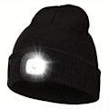 Miniatyrbillede 1 af 8: Hat med LED lampe 5 Farver - Julegaver Grey Grå