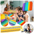 Miniatyrbillede 3 af 7: Popit Fidget Pop It Regnbåge Rund, Fyrkant - CE Godkänd Rund