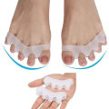 Miniatyrbillede 1 af 7: 2stk Hallux Valgus Tåspreder Adskiller Tæer Støtte Tåseparator