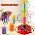 Miniatyrbillede 6 af 11: Børn Kast Circle Game Ferrule Stablet Legetøj Sjovt Indendørs Udendørs Forælder-Barn Interaktive Circle Layers Tidlig uddannelse gave 1xTower 21xRings