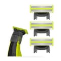 3-pack rakblad kompatibel med Philips Oneblade Ersättningsblad T blade