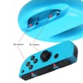 Miniatyrbillede 5 af 11: 2 stk. venstre højre spil rat controller håndtag holder greb joycon controller gamepad til Nintendo Switch OLED NS Black
