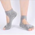 Miniatyrbillede 4 af 9: Yogaskor Yogastrumpor - One Size Tåstretch Sockor 4 Färger Pink gold