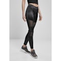 Pikkukuva 1 / 4: Naisten leggingit - Urban Classics - Kiiltävä Tech Mesh - Musta - Kuntoilu - Vedenpitävä sort XS