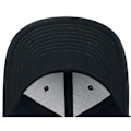 Miniatyrbillede 3 af 4: Flexfit 6-panel buet metal snap cap i sort bomuld sort
