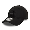 Miniatyrbillede 1 af 3: Caps - New Era - Los Angeles Dodgers Ess 9TWENTY - One size - Sort farve - Ikonisk logo Svart