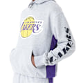 Pikkukuva 3 / 3: Huppari - New Era - NBA Mesh Paneeli Os Hoody Loslak Hgrtrp - Harmaa - Pitkät hihat - Mies Grå M