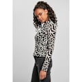 Miniatyrbillede 6 af 6: Turtleneck Dame - Urban Classics - All-Over Print - Lange Ærmer - Mesh Stof - Elastisk Komfort vit svart XS