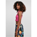 Miniatyrbillede 5 af 5: Korte ribbet tanktop til kvinder Urban Classics rosafuchsia XS