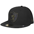 Miniatyrbillede 1 af 4: Casquette fitted 59FIFTY - New Era - Las Vegas Raiders - Sort camo - 100% Polyester - Sportswear Svart