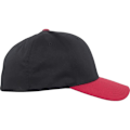 Miniatyrbillede 3 af 4: Baseballcap - Flexfit - WOOLY COMBED - Strækbar - Sort/Rød - Sportstøj Sort rød S / M