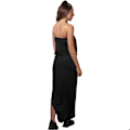 Miniatyrbillede 5 af 6: Bandeau kjole - URBAN CLASSICS - Viskose - Sort - Kvinde - Asymmetrisk svart jag